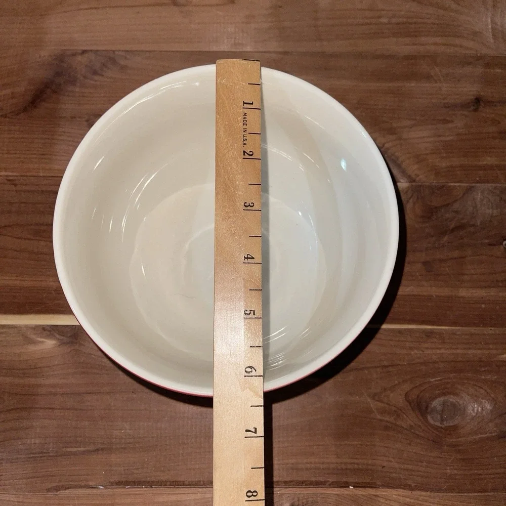 Staub Ceramic Bowl Cherry Red Large 6.5